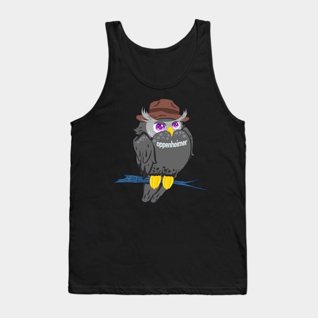 The little black owll in oppenheimer movie for Men or Women Kids Boys Girls love owl- oppenheimerbird Tank Top by littlepiya